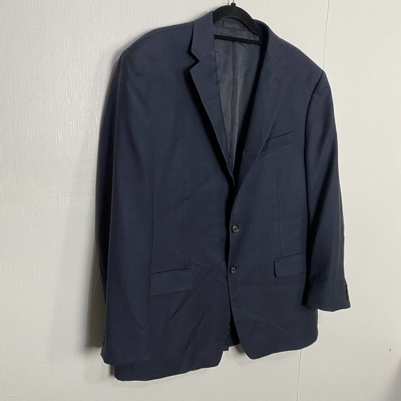 Lauren Ralph Lauren Blazer Men’s 100% Wool Navy Blue Jacket Size 46R. - Picture 5 of 12